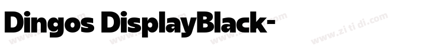 Dingos DisplayBlack字体转换